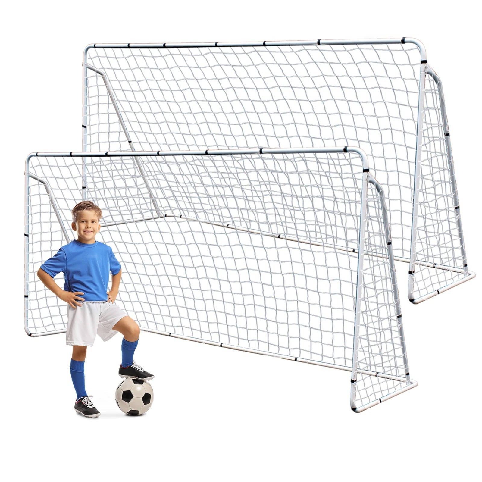 Compact 12x6 Feet Pop Up Soccer Goal Set - Halri
