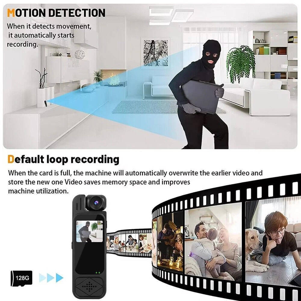 Full HD Wearable Security Camera