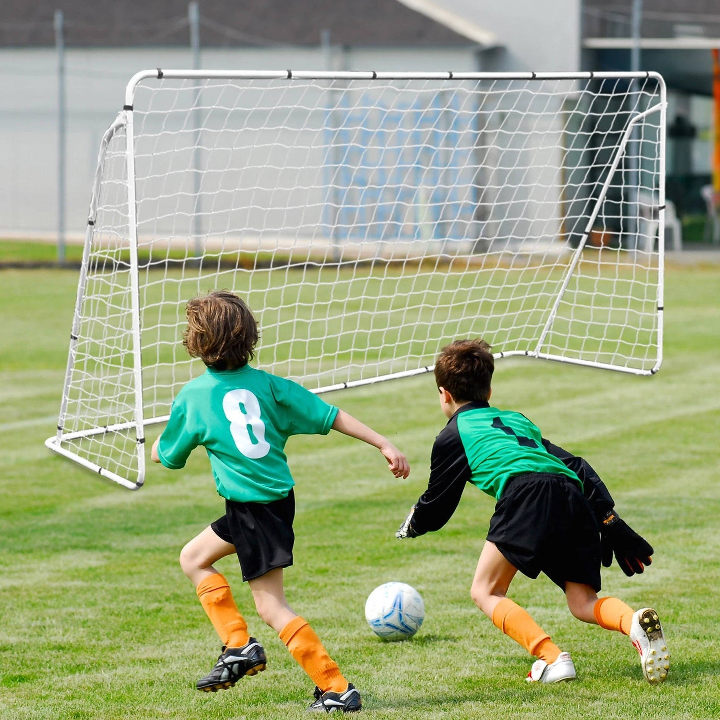 Compact 12x6 Feet Pop Up Soccer Goal Set