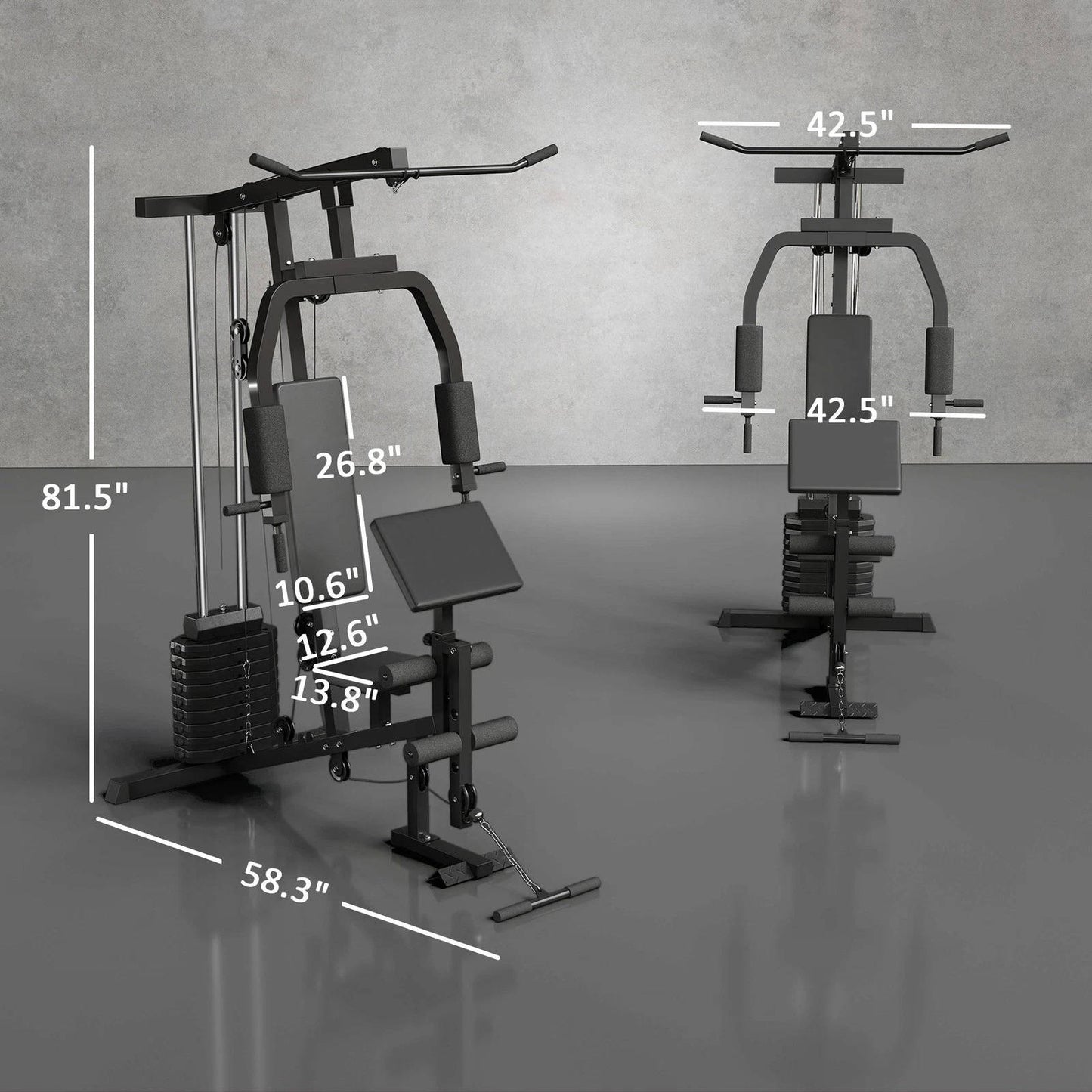 Home Gym System For Chest And Pull Up Exercises
