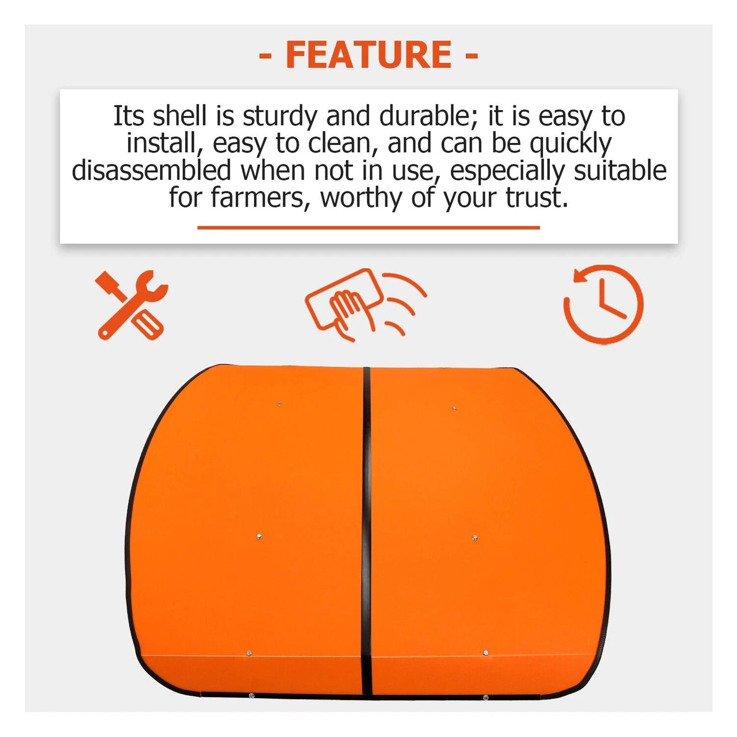 Durable Universal Tractor Sun Shade Canopy 52 Inch