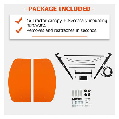 Durable Universal Tractor Sun Shade Canopy 52 Inch