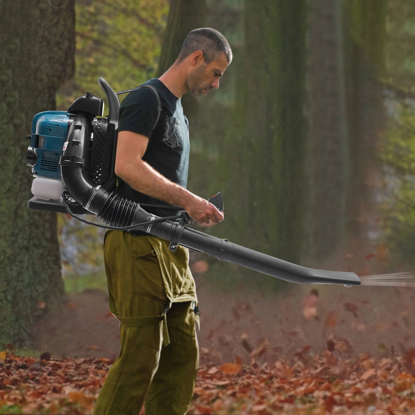 Powerful 2 Stroke Gas Leaf Blower for Lawn Snow