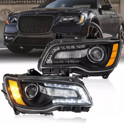 Premium Chrysler 300 LED Projector Headlights Kit - Halri
