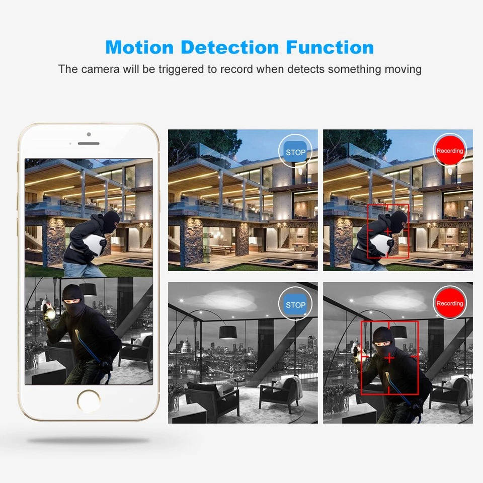 Outdoor WiFi Camera System with Night Vision