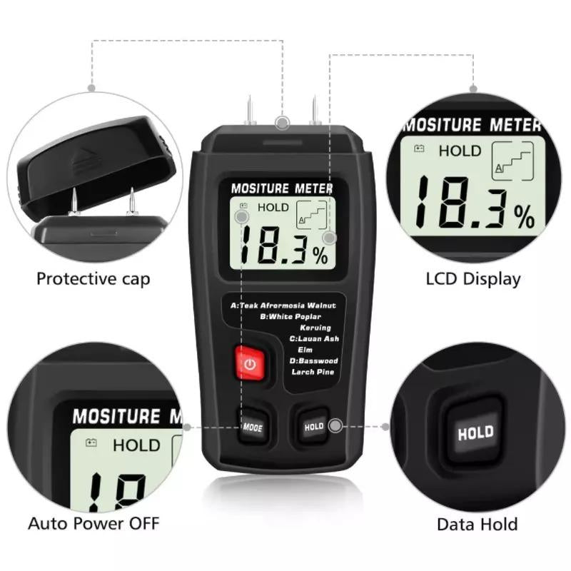 Accurate Digital Wood Humidity Tester