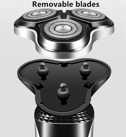 Rechargeable 3 Blade Shavers for Men - Waterproof