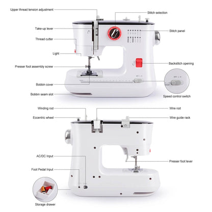 Compact Easy Use Sewing Machine for Starters