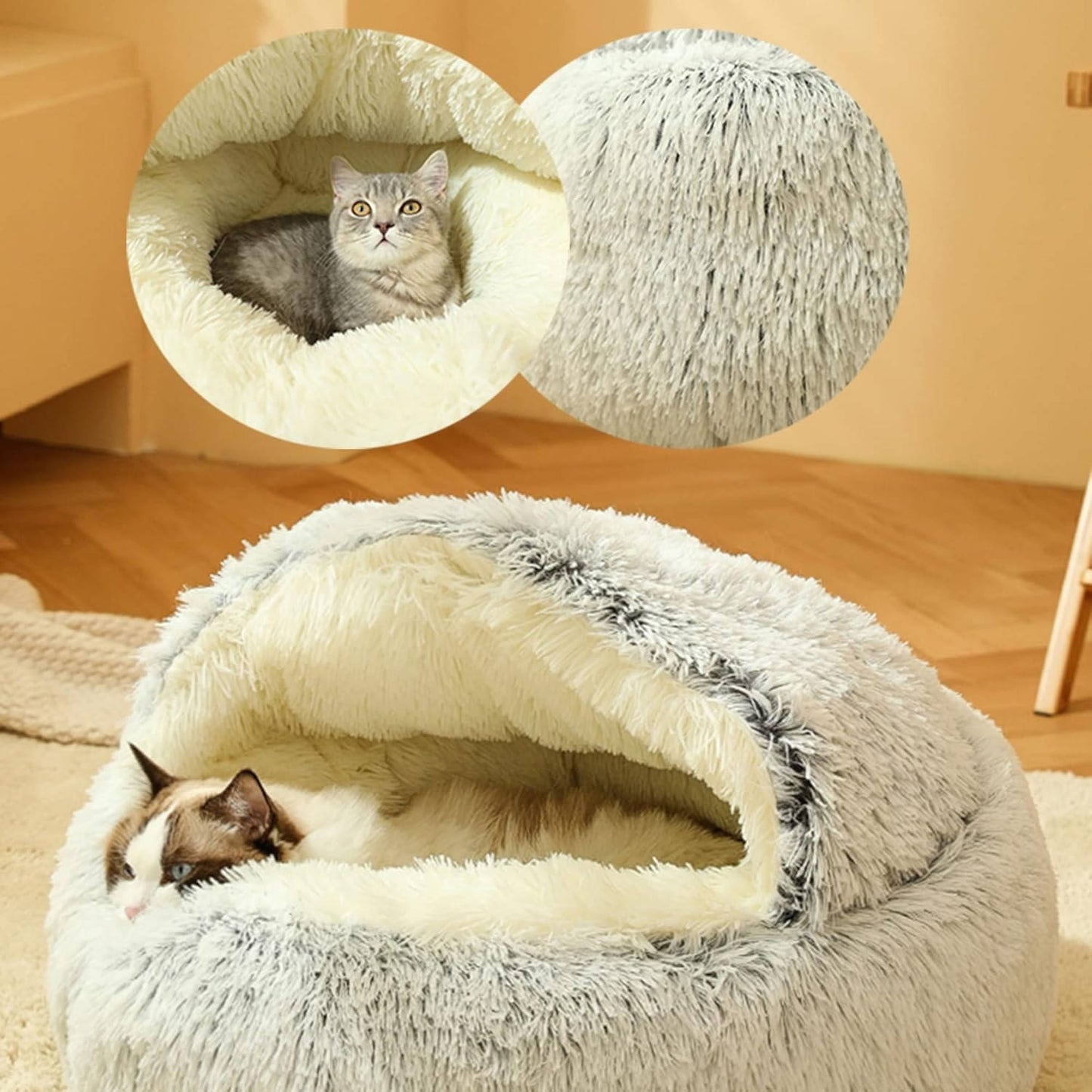 Plush Pet Round Sleeping Bed