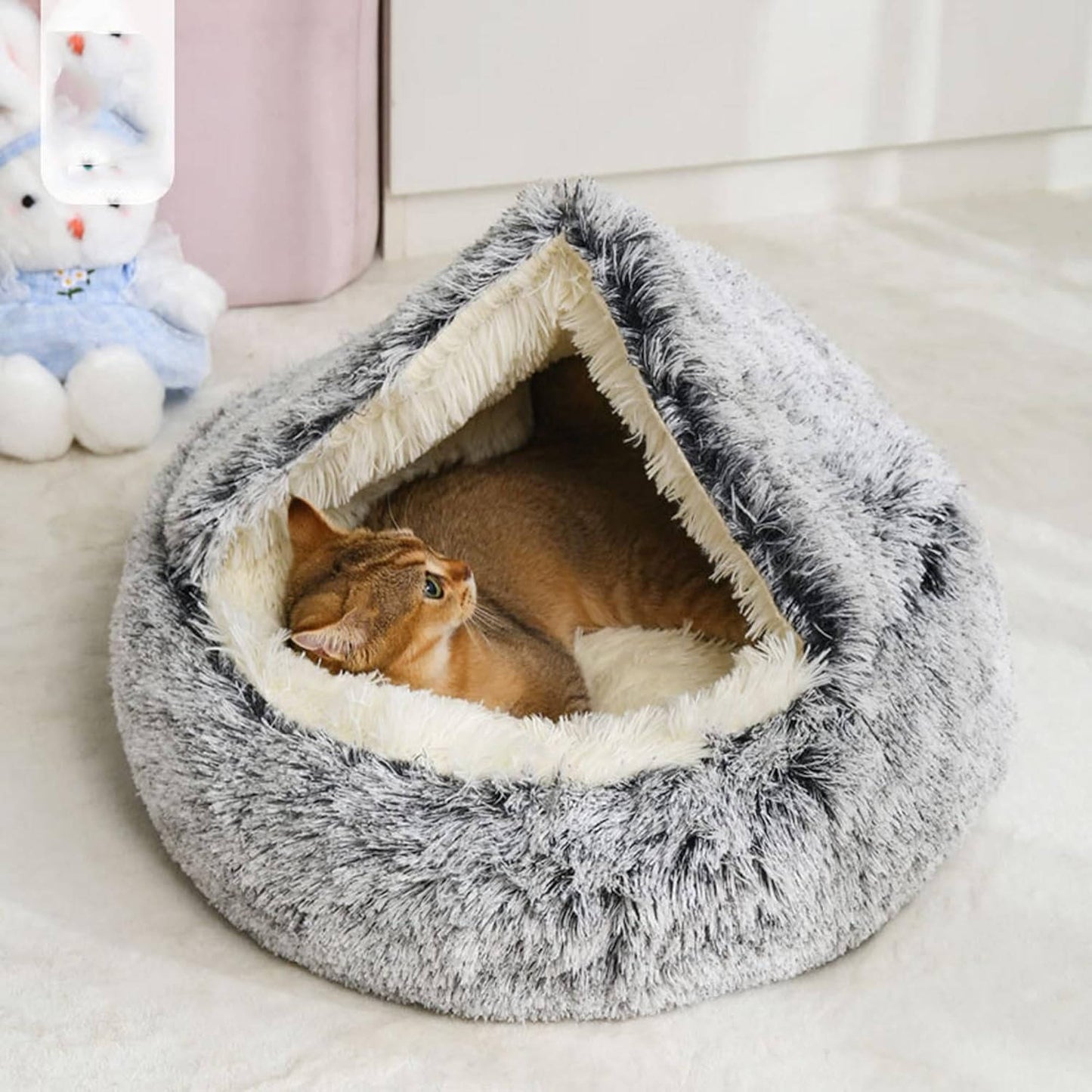 Plush Pet Round Sleeping Bed