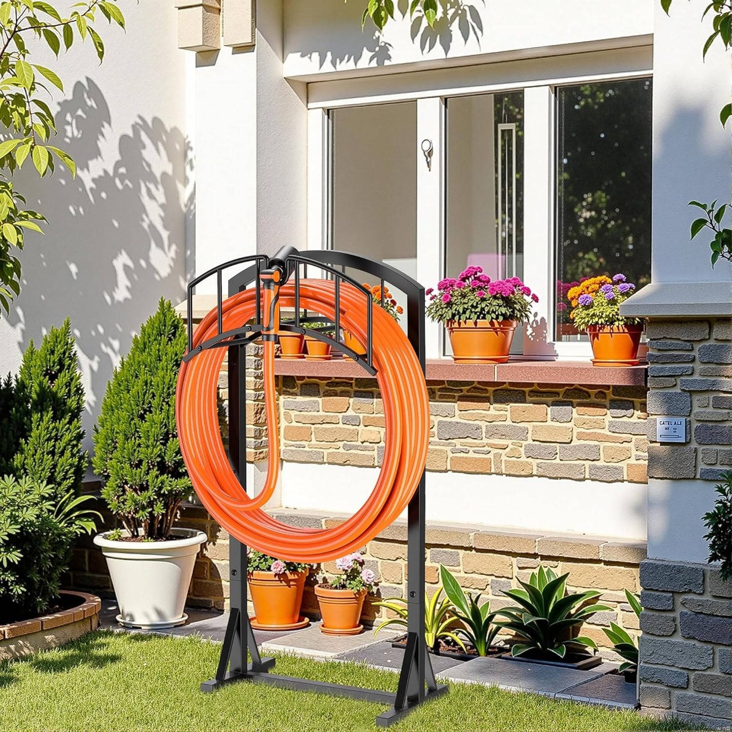 Strong Plastic Hose Reel Holds 151ft Hose