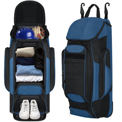 Rolling Baseball Equipment Duffel Bag - Halri