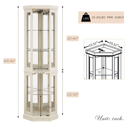Traditional Display Corner Cabinet