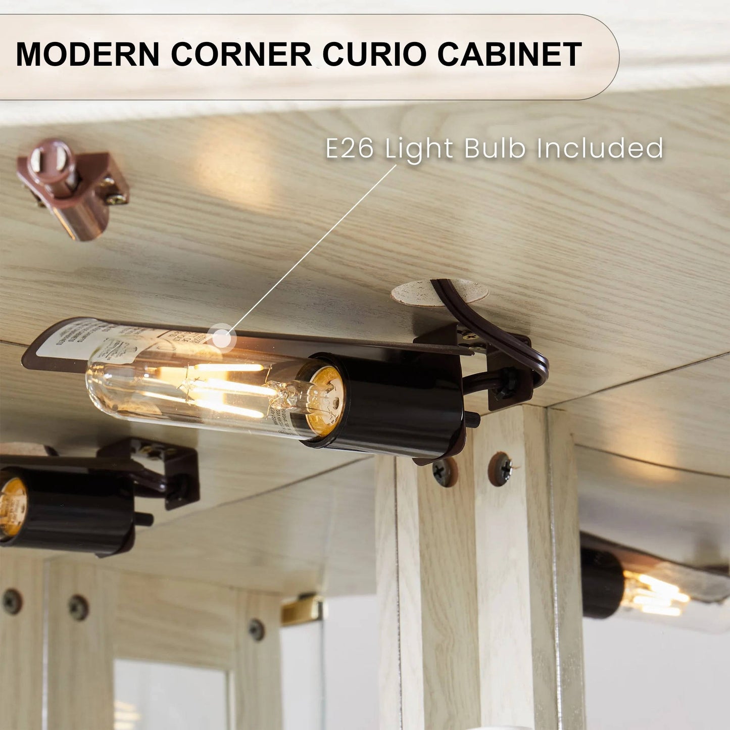Traditional Display Corner Cabinet