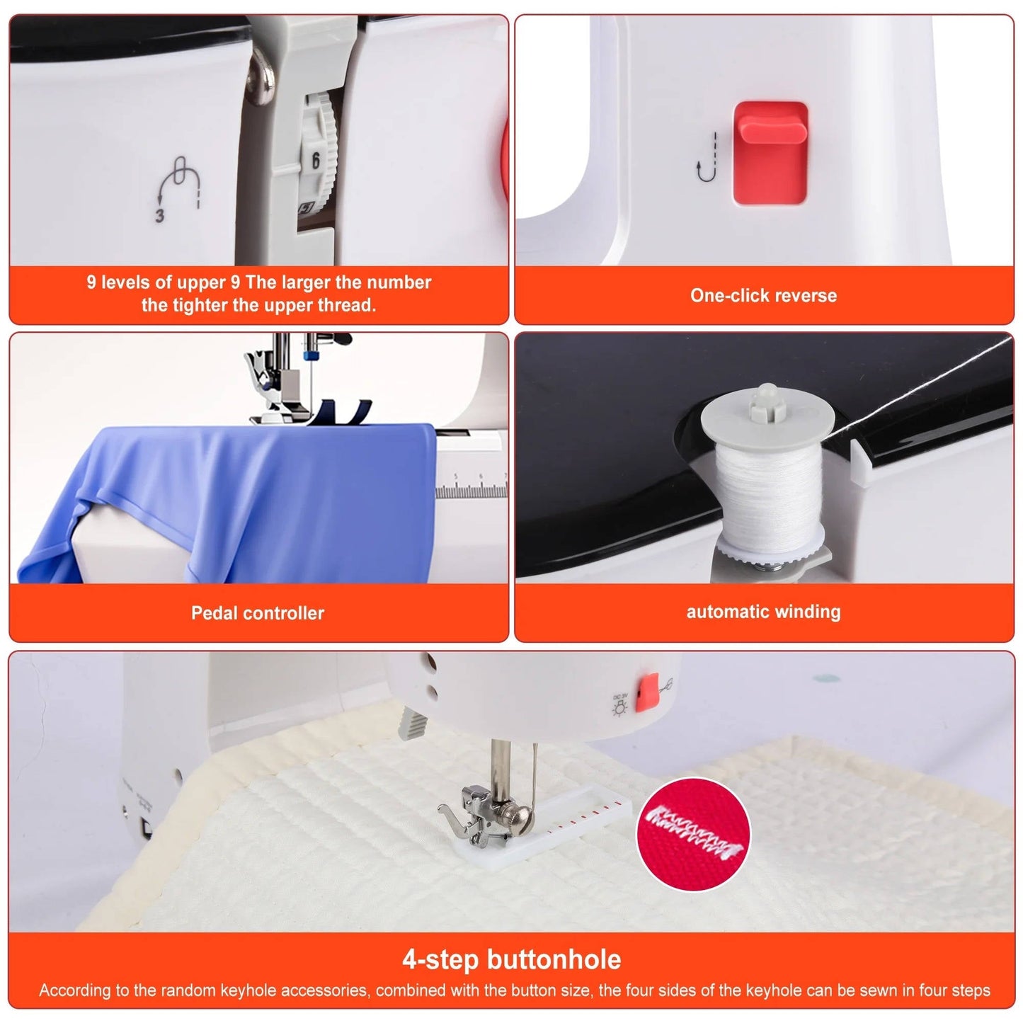 Compact Easy Use Sewing Machine for Starters
