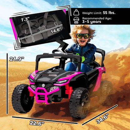 Fast Electric Ride On Car For Kids Ages 3-8