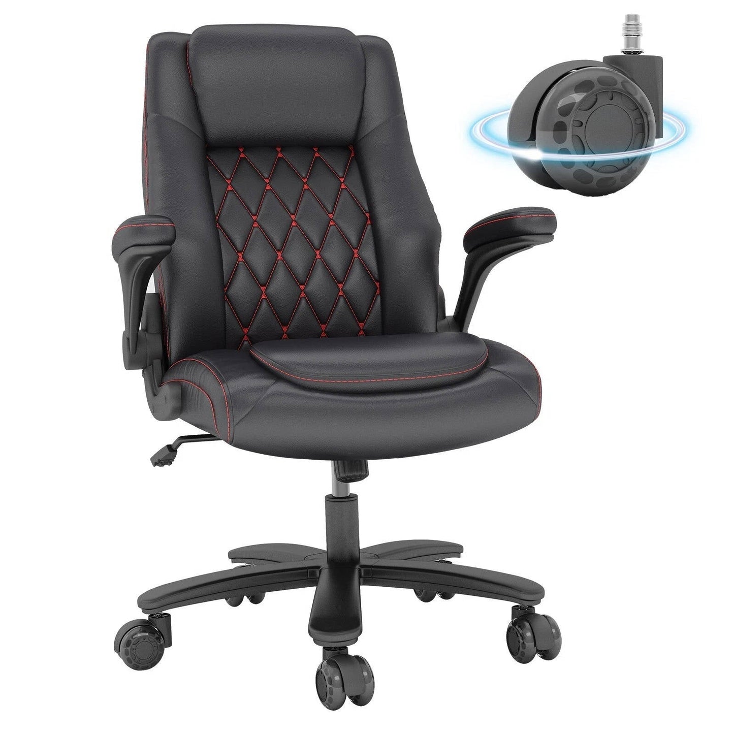 Ergonomic Tall Leather Office Chair