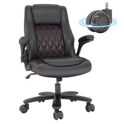Ergonomic Tall Leather Office Chair