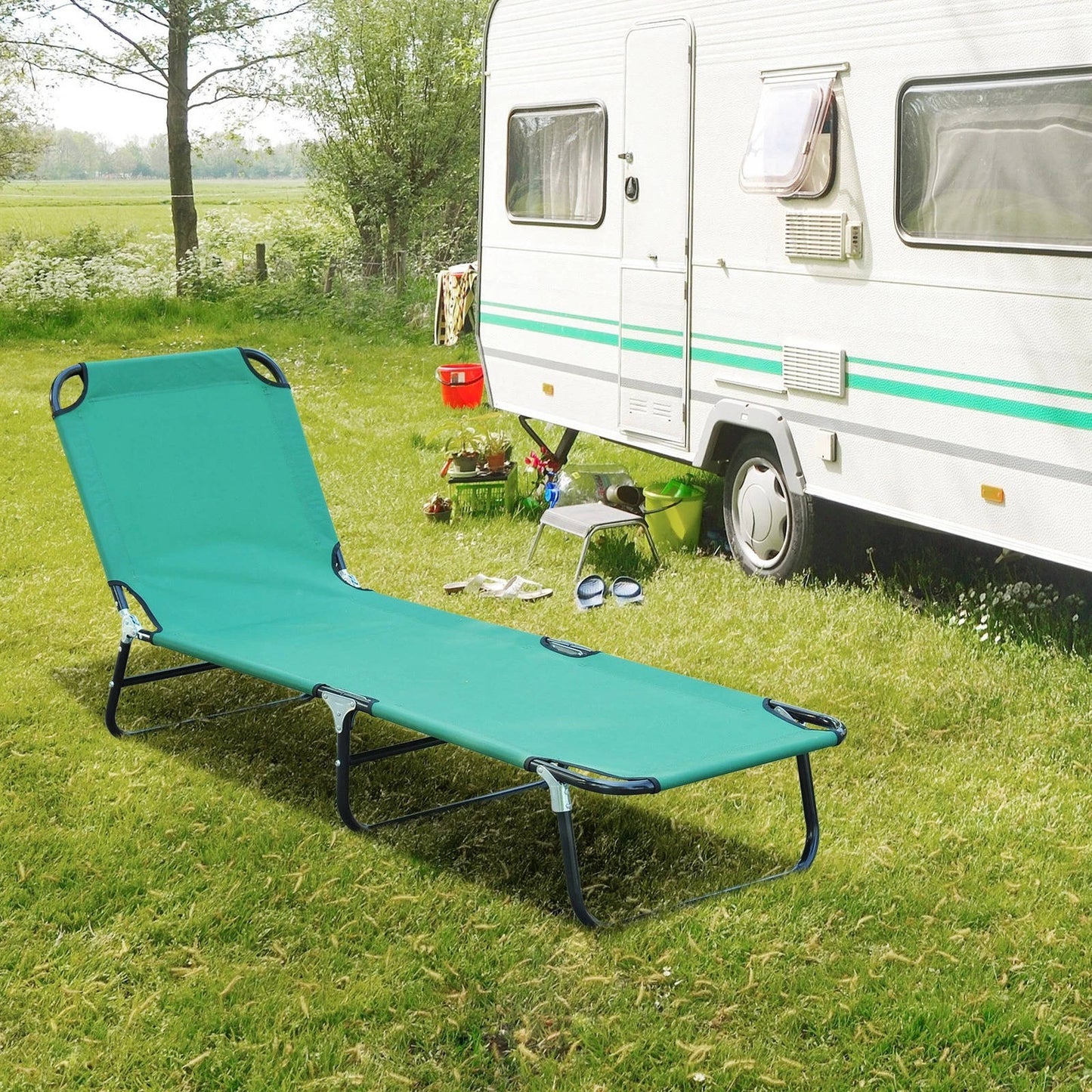 Portable Reclining Beach Chair