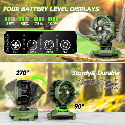 Outdoor Cooling Portable Mist Fan