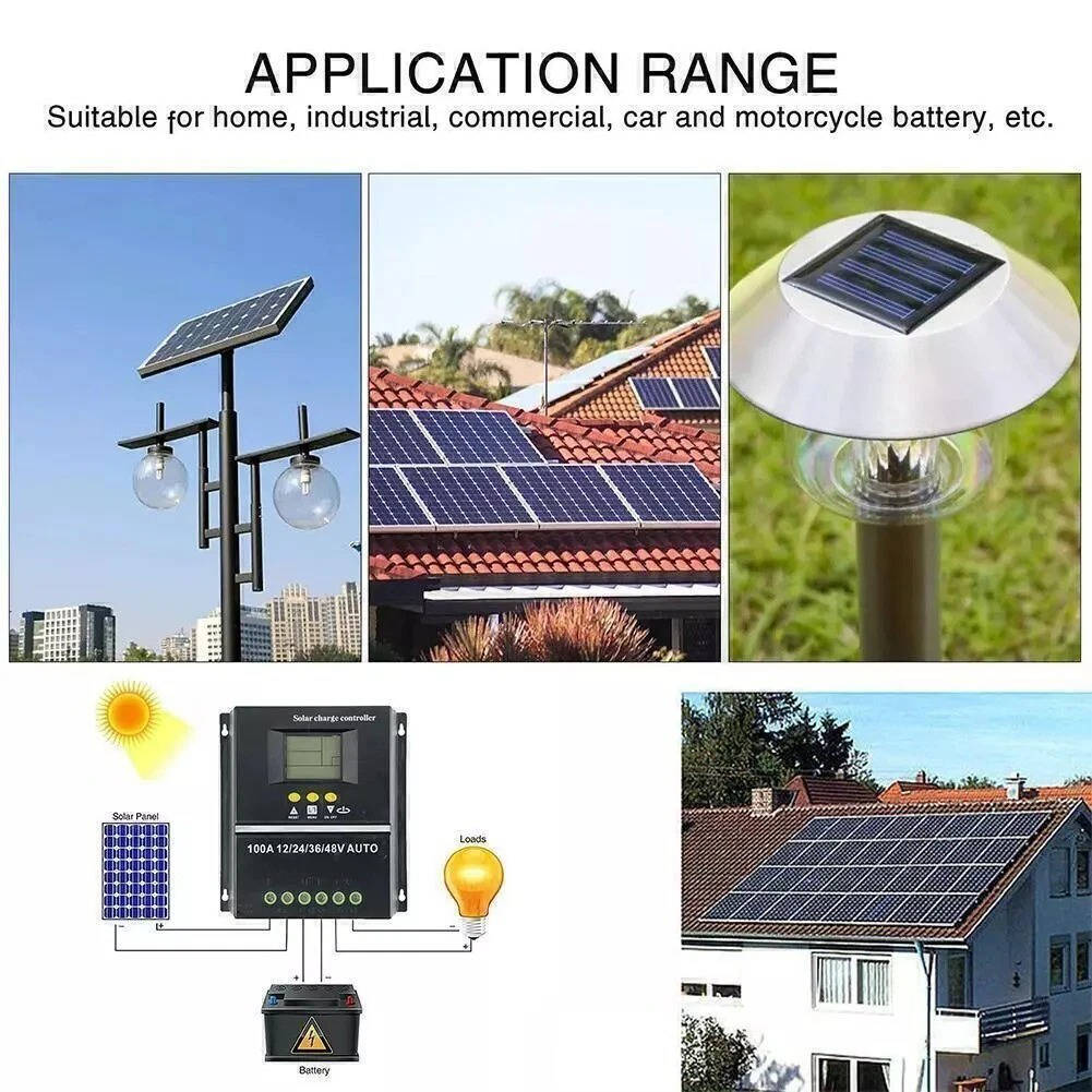 High Efficiency Solar Panel Charge Controller 12/24/36/48v