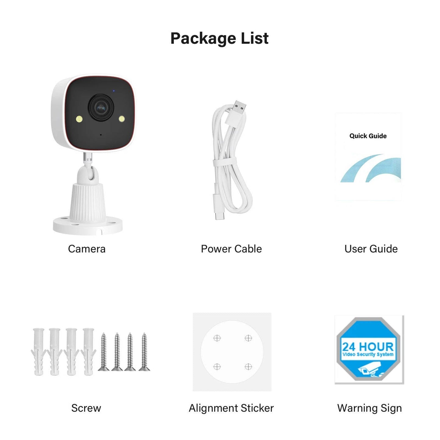 4 Pack Wi-Fi Outdoor Security Cameras 3MP Night Vision