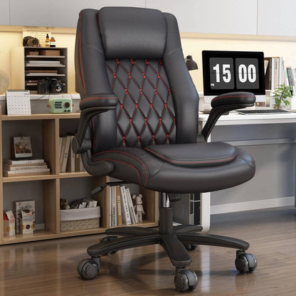 Ergonomic Tall Leather Office Chair - Halri