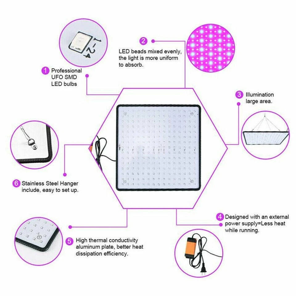 Bright Adjustable Floor Lamp for Indoor Gardening