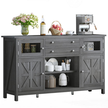 Rustic Kitchen Coffee Storage Cabinet - Halri