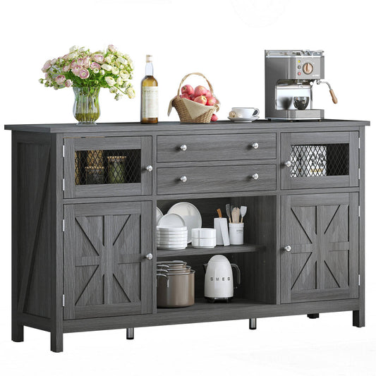 Rustic Kitchen Coffee Storage Cabinet - Halri