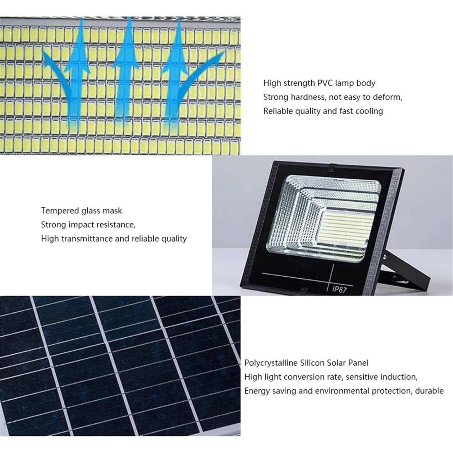 Bright Outdoor LED Solar Security Lights