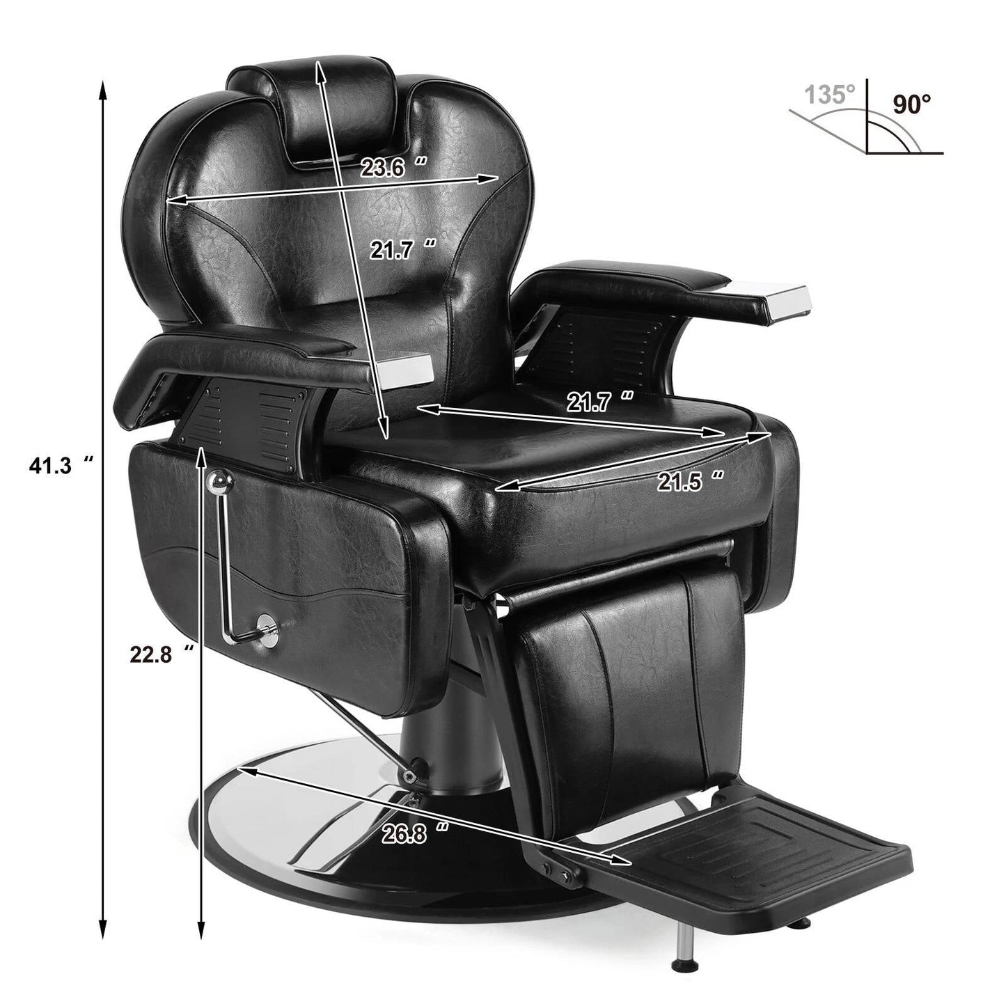 Strong Adjustable Salon Recliner Chair