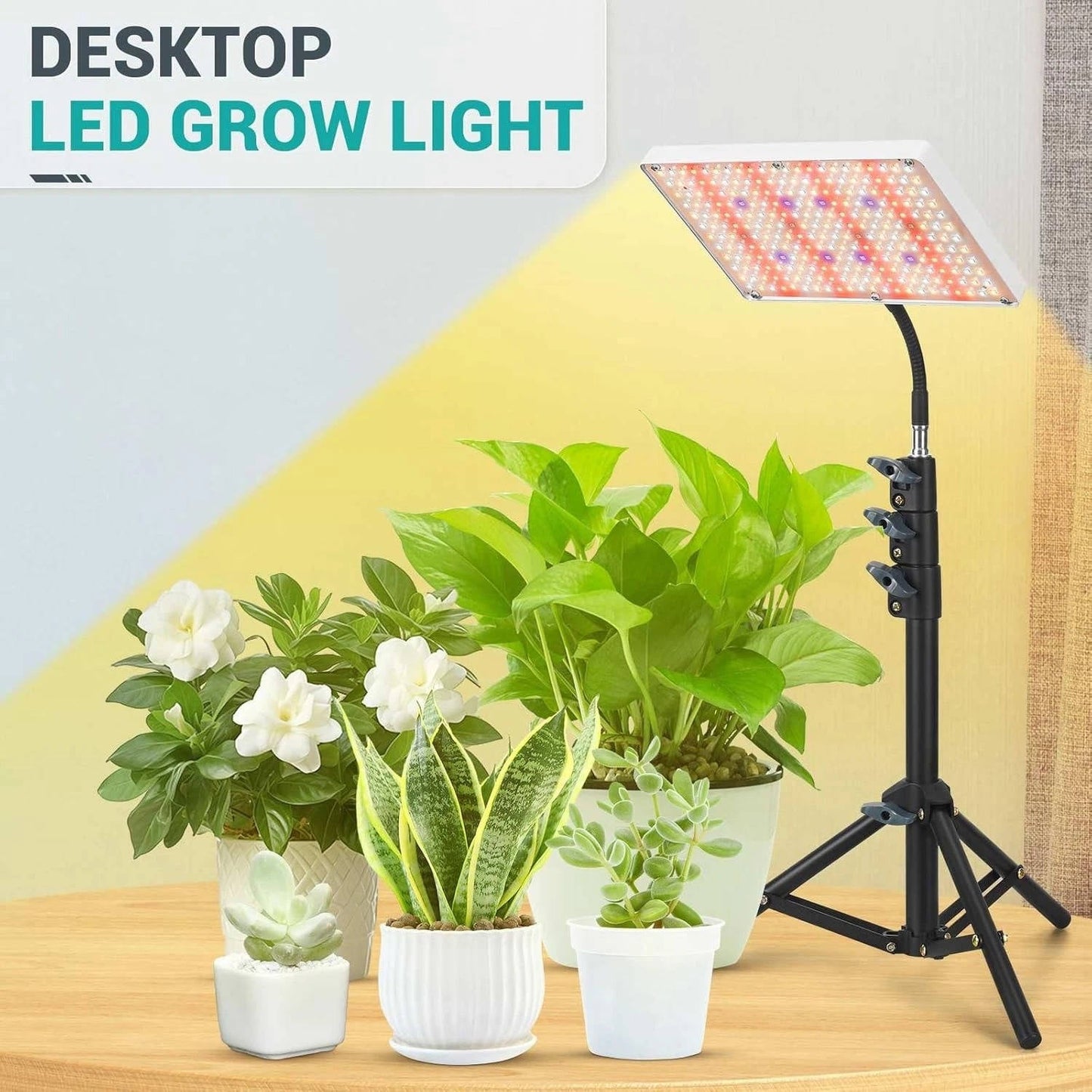 Bright Adjustable Floor Lamp for Indoor Gardening