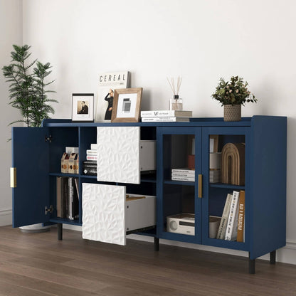 Stylish Coffee Station Cabinet with Shelves