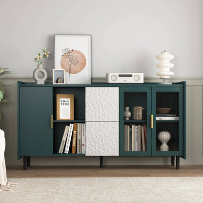 Stylish Coffee Station Cabinet with Shelves