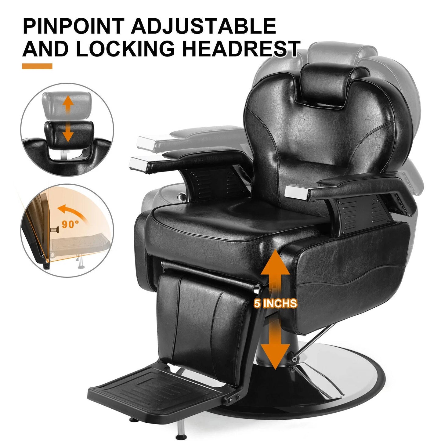 Strong Adjustable Salon Recliner Chair