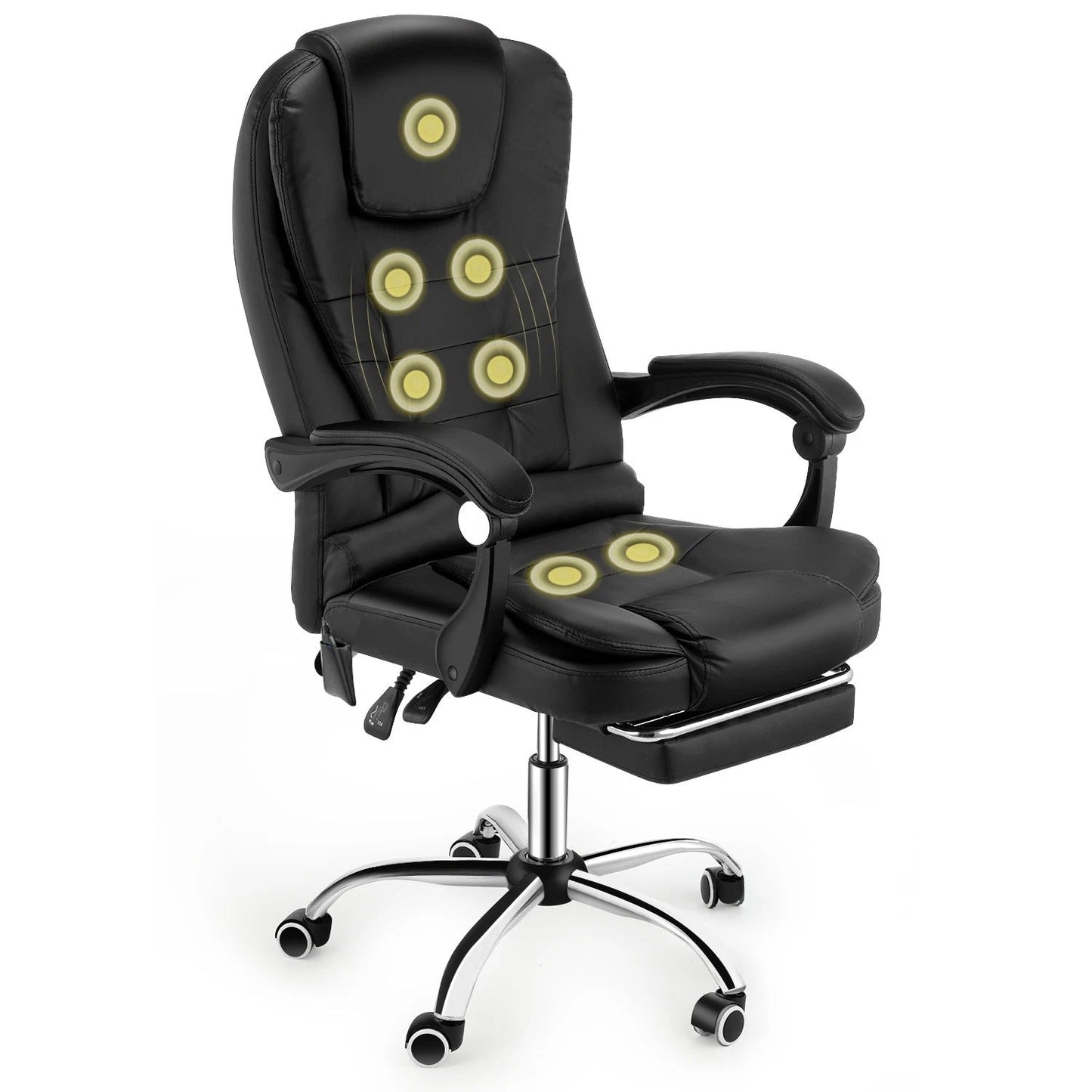 Comfortable Office Chair with Massage and Adjustable Back