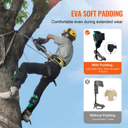 Heavy Duty Tree Climbing Spikes with Adjustable Straps
