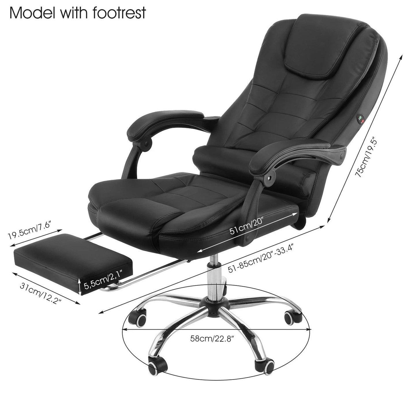 Ergonomic Massage Desk Chair