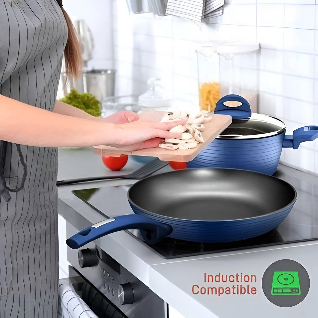 Easy Clean Cookware Pots and Pans Set
