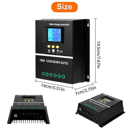 High Efficiency Solar Panel Charge Controller 12/24/36/48v