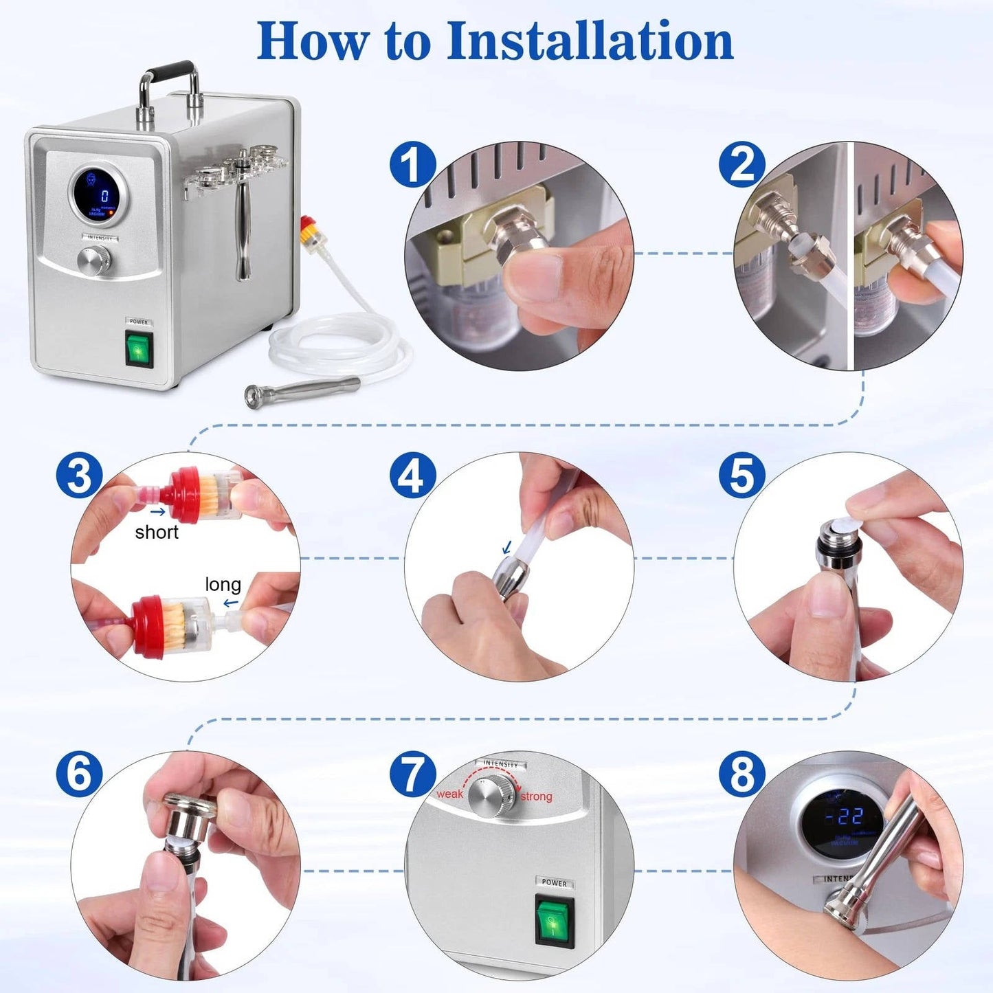 Advanced Diamond Skin Exfoliation Facial Device