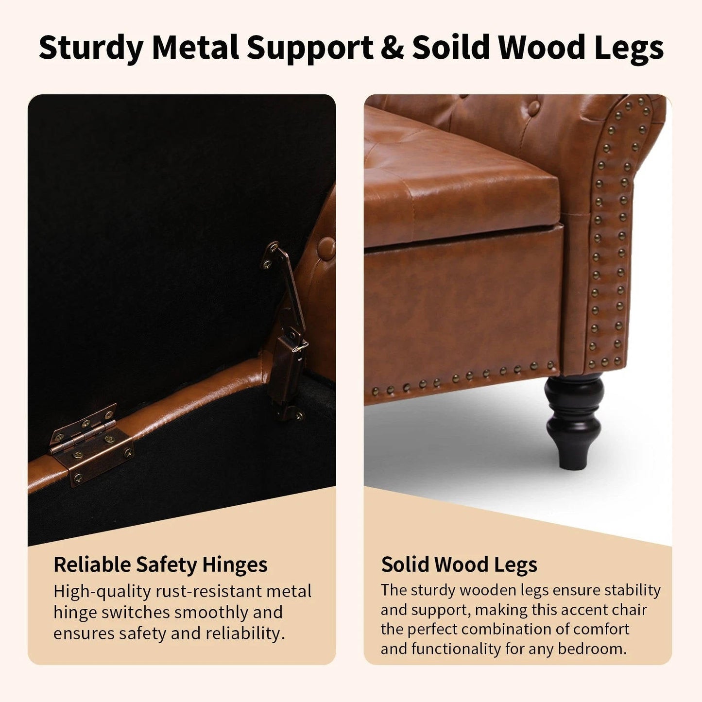 Comfortable Bedroom Storage Bench Seat