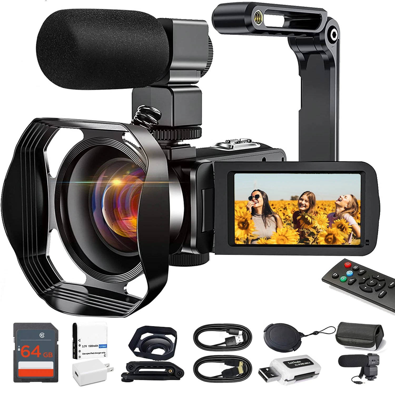 Ultra HD 4K WiFi Camera for Vlogging with Mic - Halri