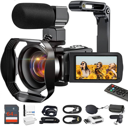 Ultra HD 4K WiFi Camera for Vlogging with Mic - Halri