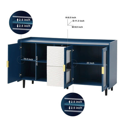 Stylish Coffee Station Cabinet with Shelves