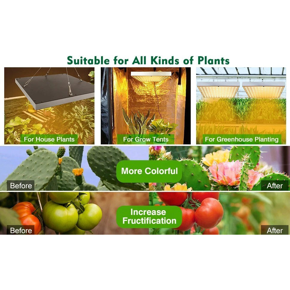 High Power LED Grow Light for Indoor Plants 3x3ft Area
