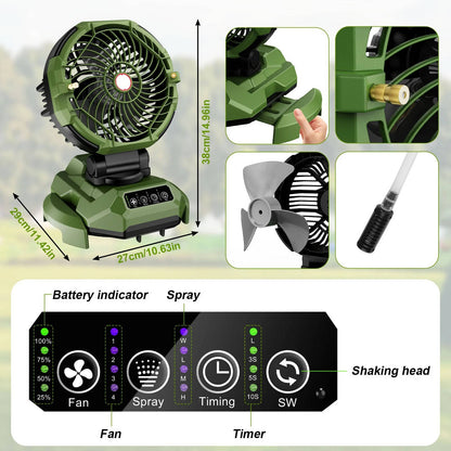 Outdoor Cooling Portable Mist Fan