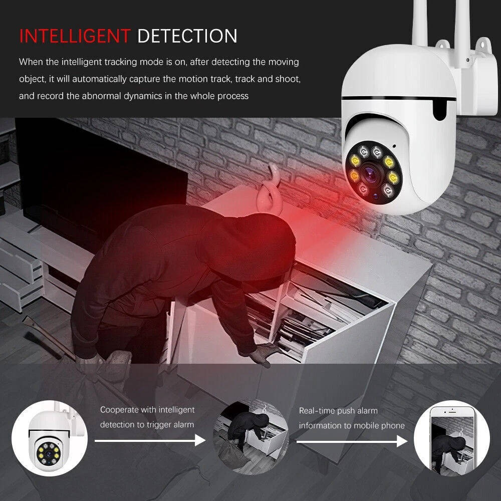 2 Pack Wireless Home Security Cameras, 1080P HD, Night Vision