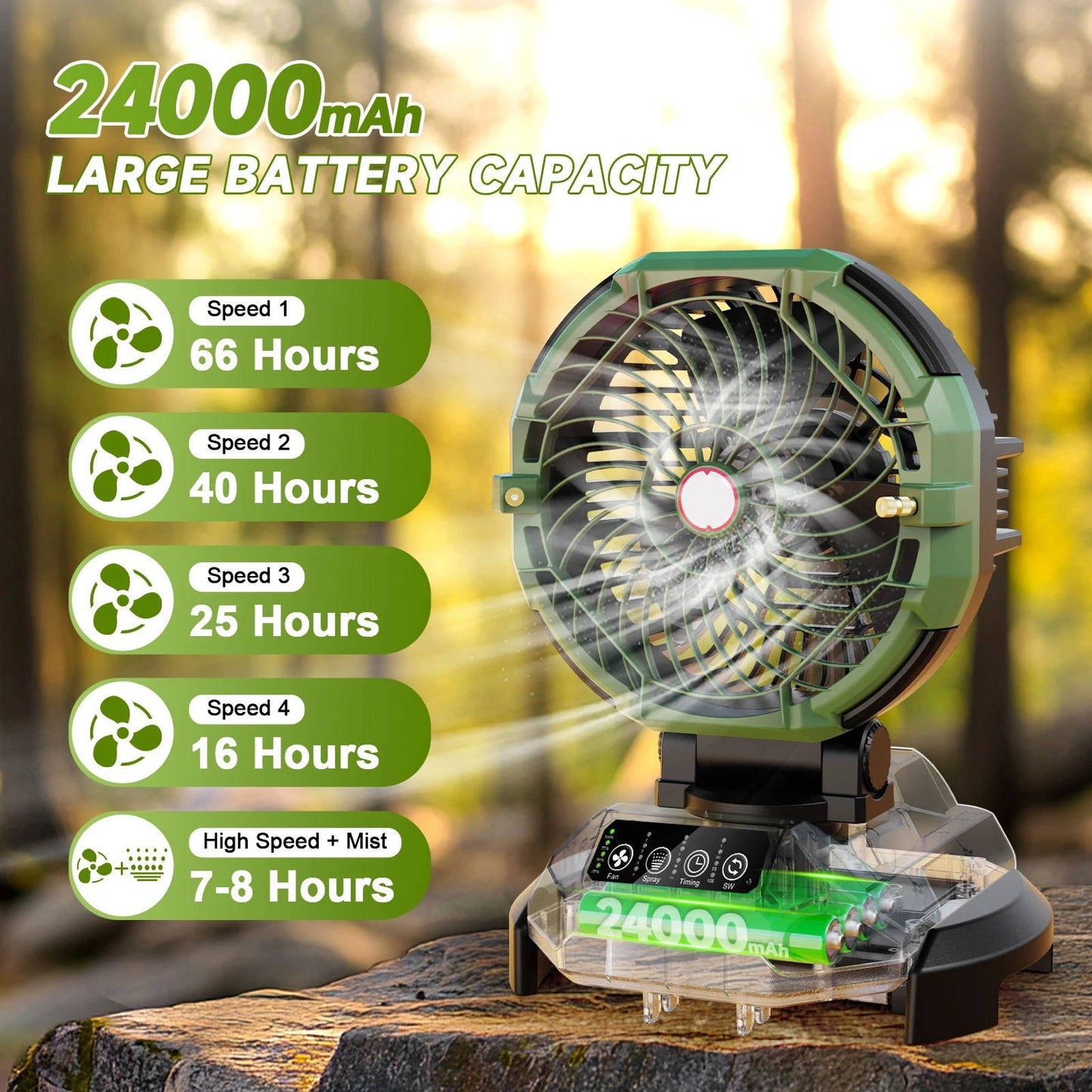 Outdoor Cooling Portable Mist Fan